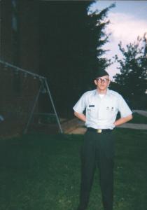 At Basic Training graduation - July 2001