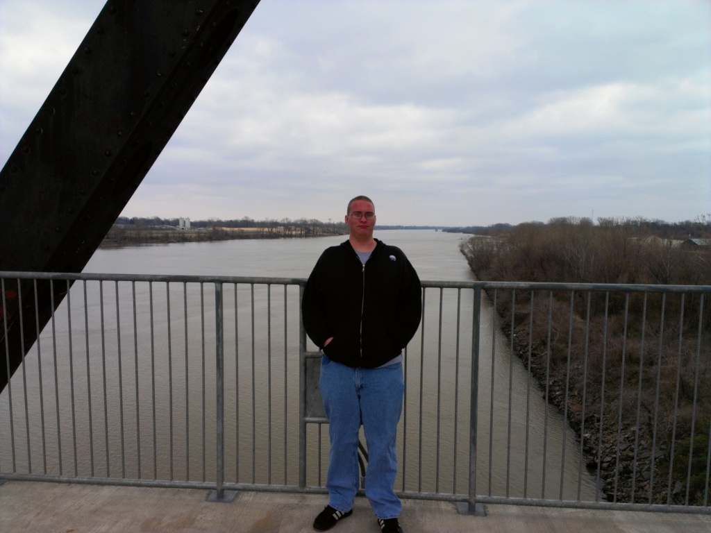 Arkansas River bridge by the Clinton Library